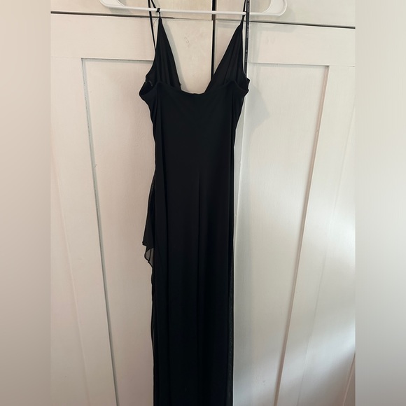 Black formal dress with rhinestones, fitted. Size Medium - Picture 4 of 4